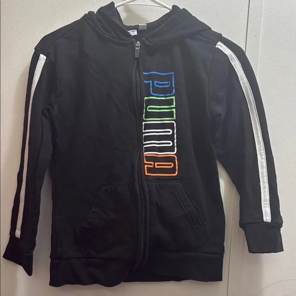 PUMA Black and Blue Hoodie - Picture 1 of 3